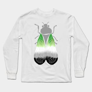 Aro-Winged Cicada Long Sleeve T-Shirt
